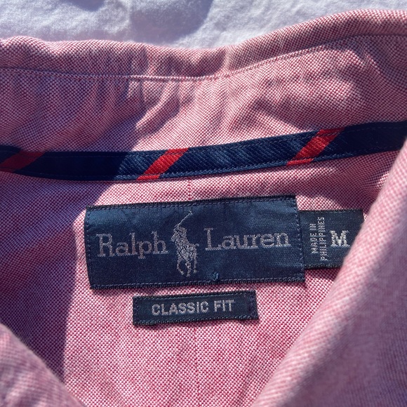 Polo Ralph Lauren Salmon Oxford Shirt, Size Medium - Picture 3 of 4
